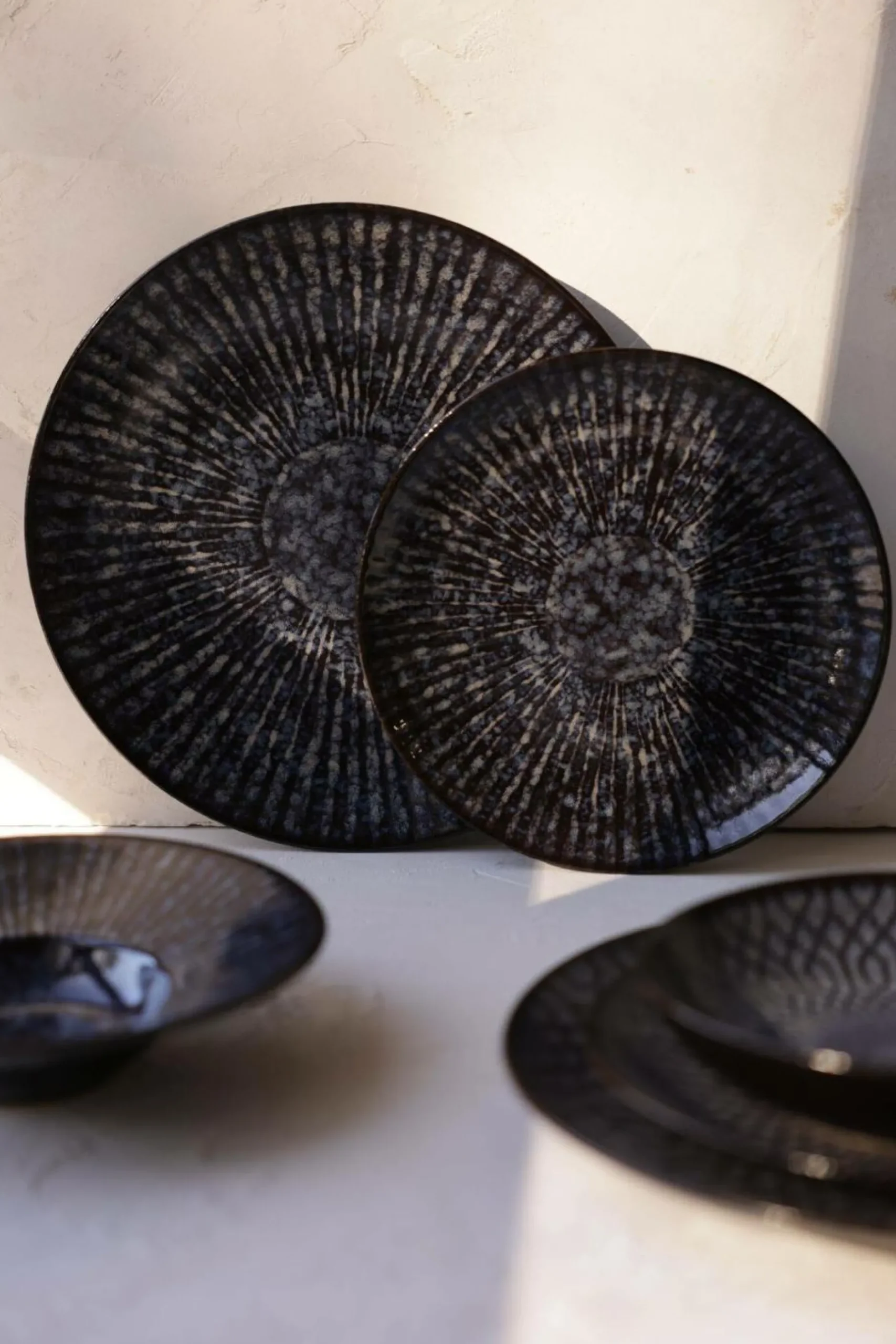 Assiettes|Assiettes>Camif MARIA PT TERRACOTA Lot de 6 Assiettes creuses Canelé Anadia