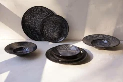 Assiettes|Assiettes>Camif MARIA PT TERRACOTA Lot de 6 Assiettes creuses Croisé Anadia