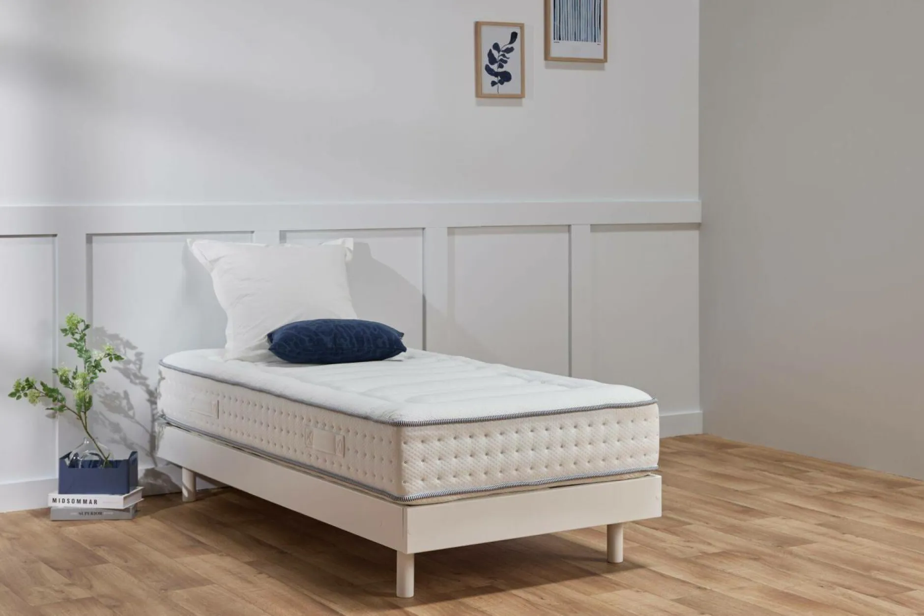 Matelas 90 X 190 Cm|Matelas 140 X 190 Cm>Camif Matelas mousse HR 5 zones 25 cm Edouard - 80 x 200 cm