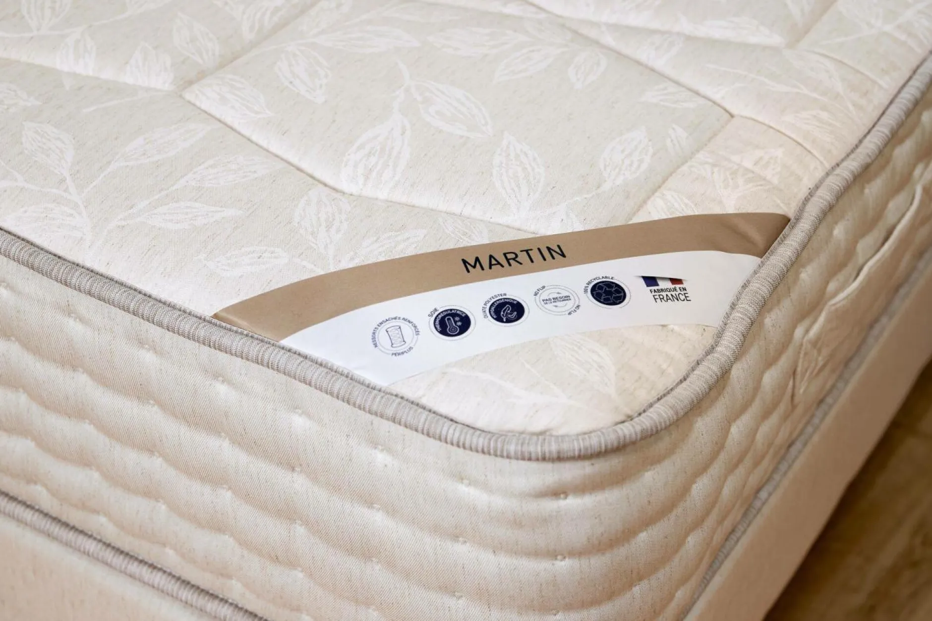 Matelas 90 X 190 Cm|Matelas 140 X 190 Cm>Camif Matelas ressorts ensachés 27 cm Martin - 180 x 200 cm