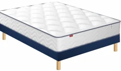 Ensembles 90 X 190 Cm|Ensembles 160 X 200 Cm>Camif MERINOS Ensemble sommier et matelas Sweety - - 140 x 190 cm Bleu Nuit