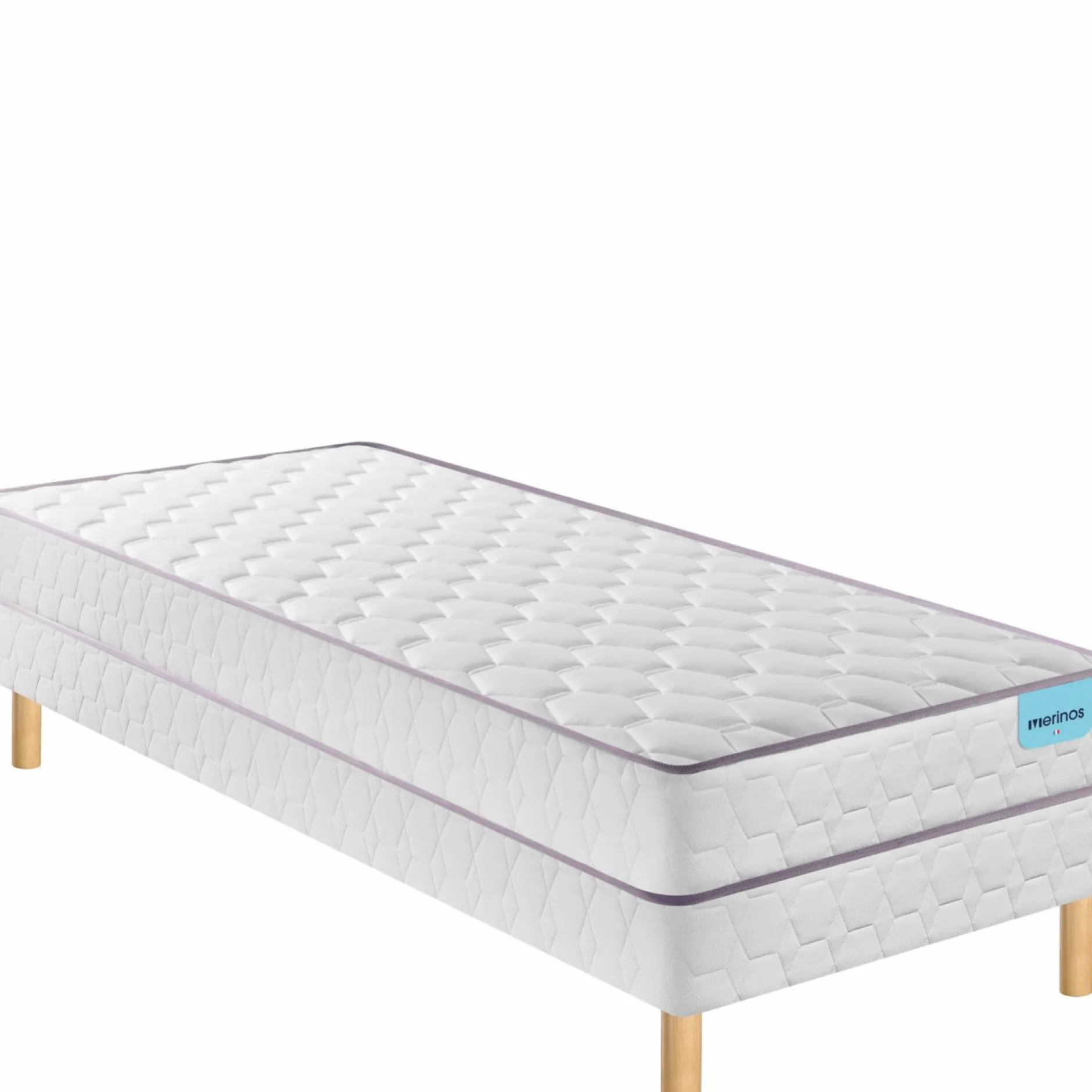 Ensembles 90 X 190 Cm|Ensembles 160 X 200 Cm>Camif MERINOS Ensemble sommier et matelas Natty - 90 x 190 cm