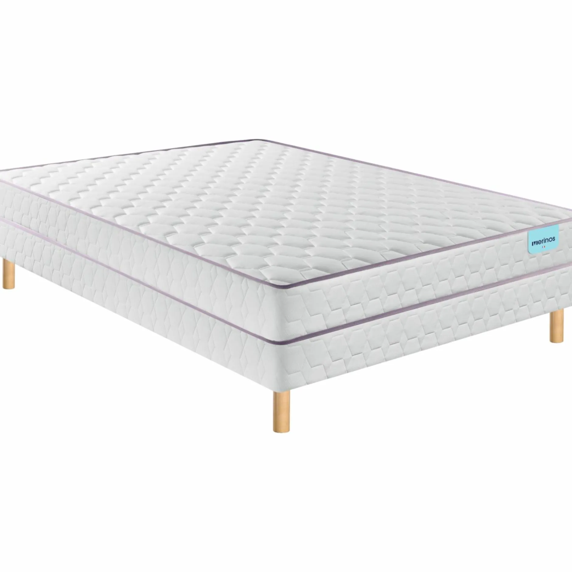 Ensembles 90 X 190 Cm|Ensembles 160 X 200 Cm>Camif MERINOS Ensemble sommier et matelas Natty - 160 x 200 cm