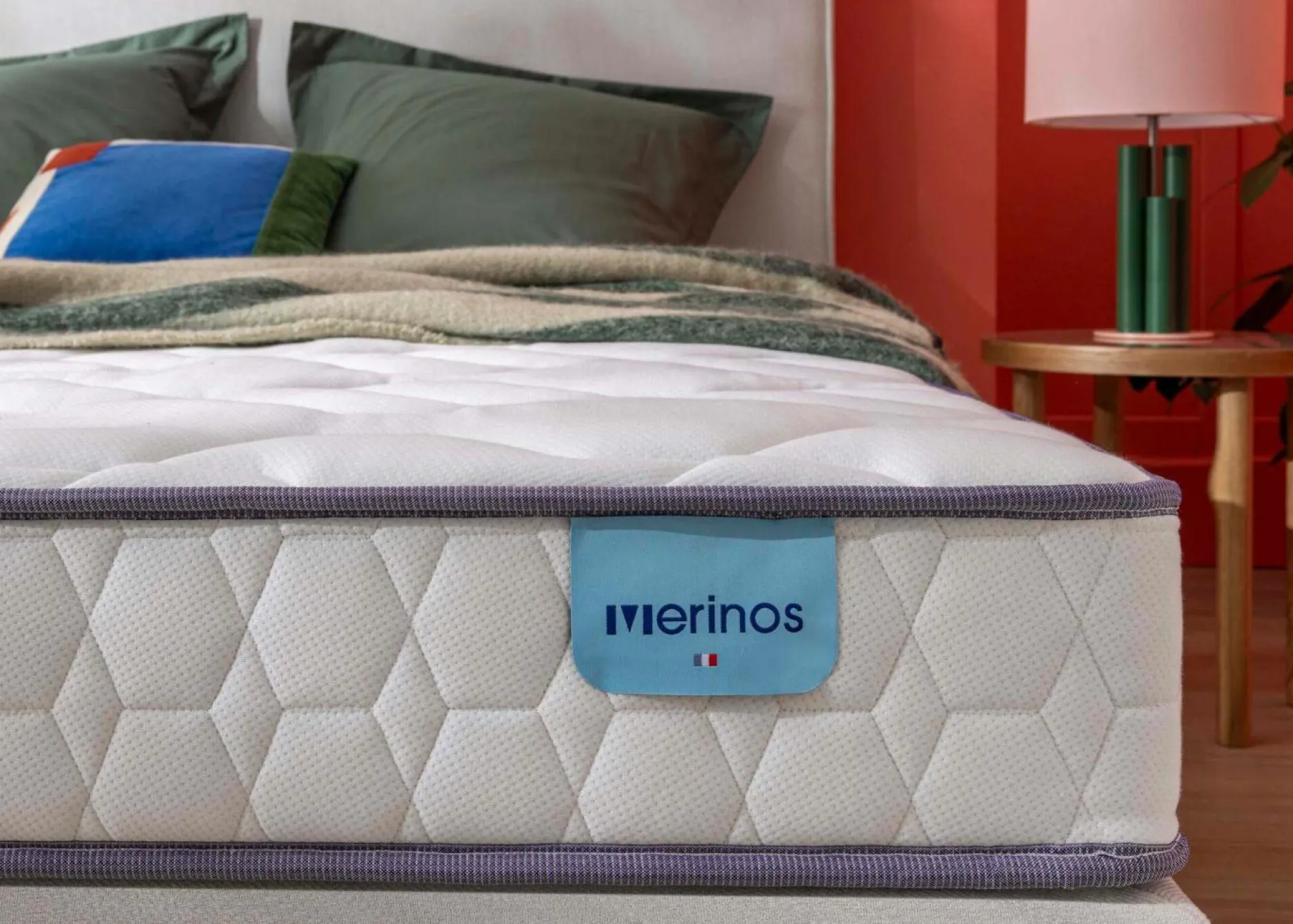 Matelas 90 X 190 Cm|Matelas 140 X 190 Cm>Camif MERINOS Matelas latex 19 cm Happy Lit - 120 x 190 cm