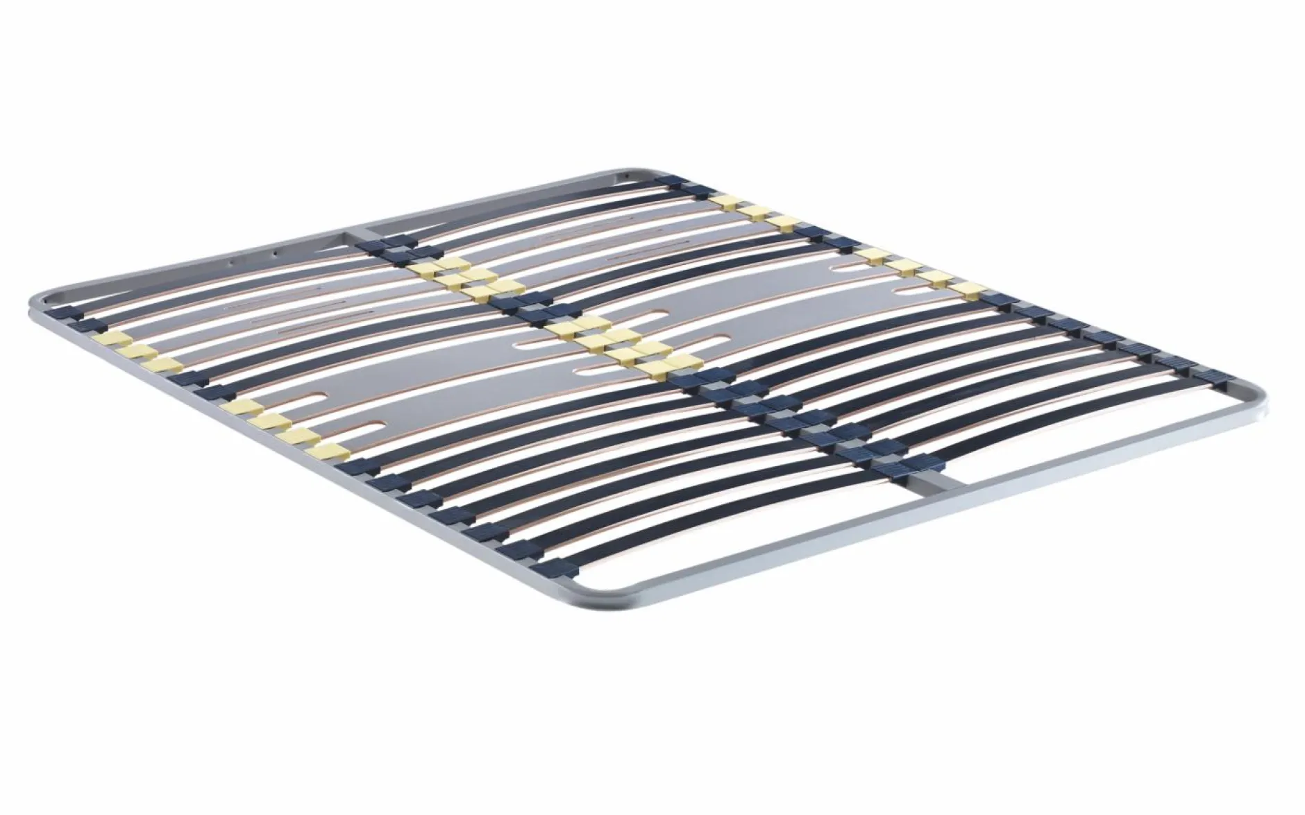 Sommiers 90 X 190 Cm|Sommiers 140 X 190 Cm>Camif MERINOS Sommier cadre métal à lattes 5 zones 4 cm - 140 x 200 cm