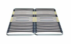 Sommiers 90 X 190 Cm|Sommiers 140 X 190 Cm>Camif MERINOS Sommier cadre métal à lattes 5 zones 4 cm - 2 x 80 x 200 cm