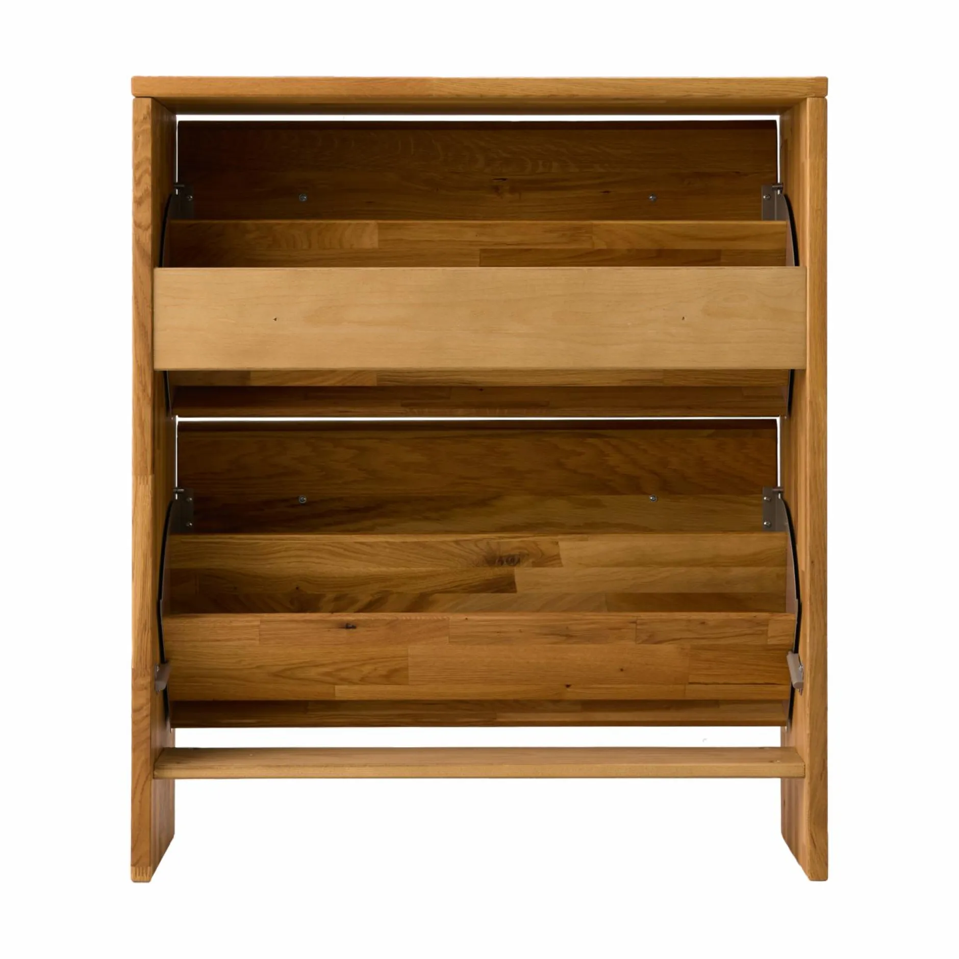 Meubles À Chaussures|Meubles D'Entrée>Camif Meuble à chaussures bois massif 2 tiroirs Cyriel - Chêne Massif