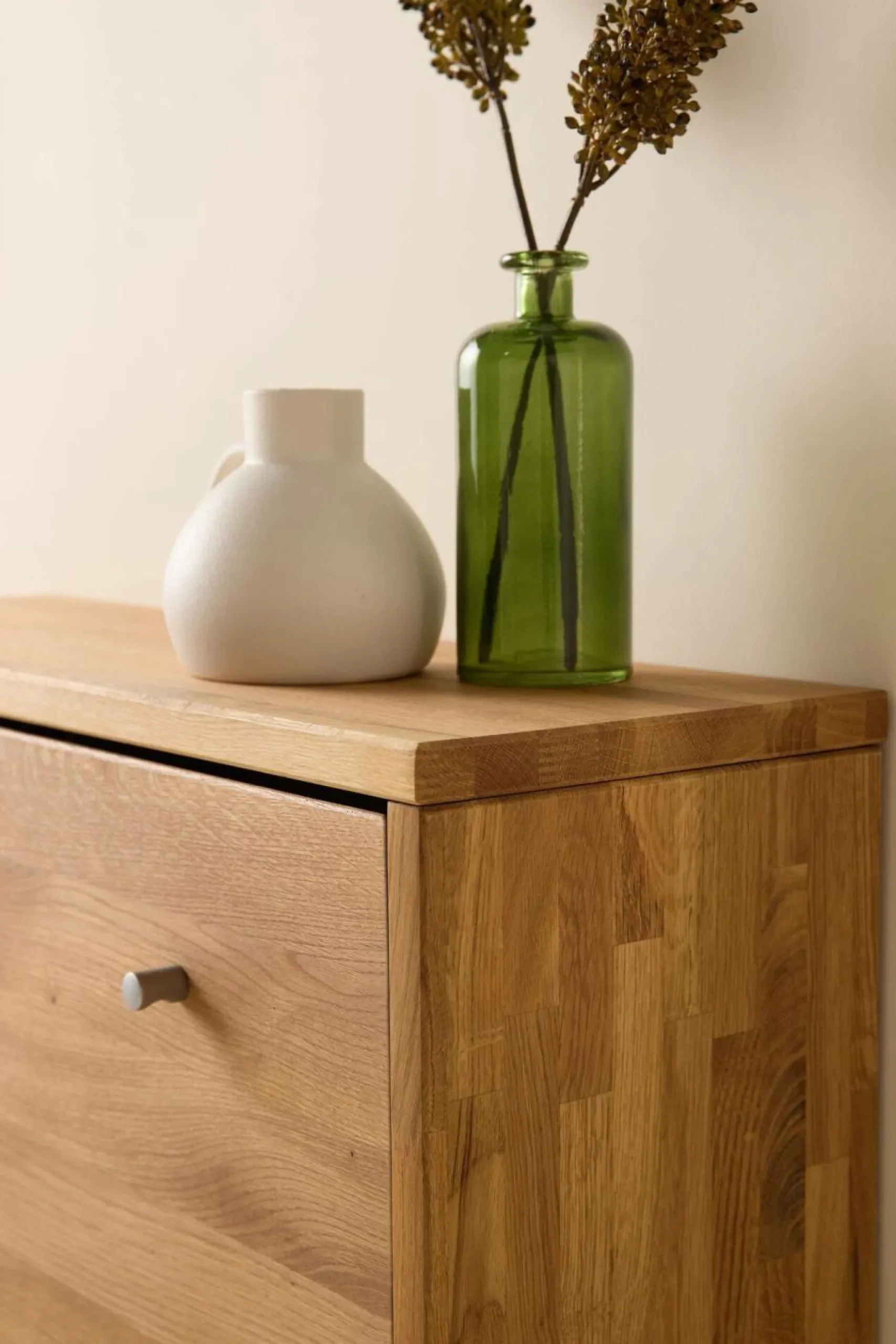 Meubles À Chaussures|Meubles D'Entrée>Camif Meuble à chaussures bois massif 2 tiroirs Cyriel - Chêne Massif