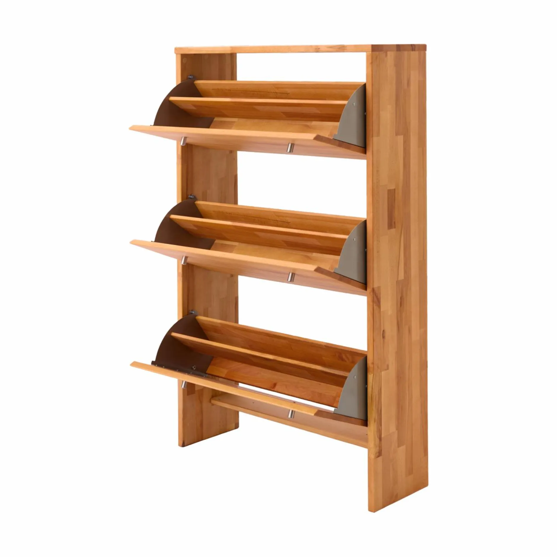 Meubles D'Entrée|Meubles À Chaussures>Camif Meuble à chaussures bois massif 3 tiroirs Cyriel - Hêtre Massif