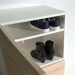 Meubles À Chaussures|Meubles D'Entrée></noscript>Camif Meuble à chaussures Morance - Blanc/Chêne Naturel