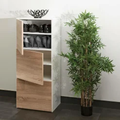 Meubles À Chaussures|Meubles D'Entrée></noscript>Camif Meuble à chaussures Morance - Blanc/Chêne Naturel
