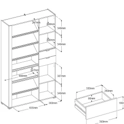 Meubles À Chaussures|Meubles D'Entrée></noscript>Camif Meuble à chaussures Philémon