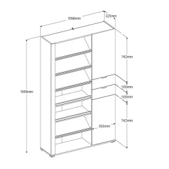 Meubles À Chaussures|Meubles D'Entrée></noscript>Camif Meuble à chaussures Philémon