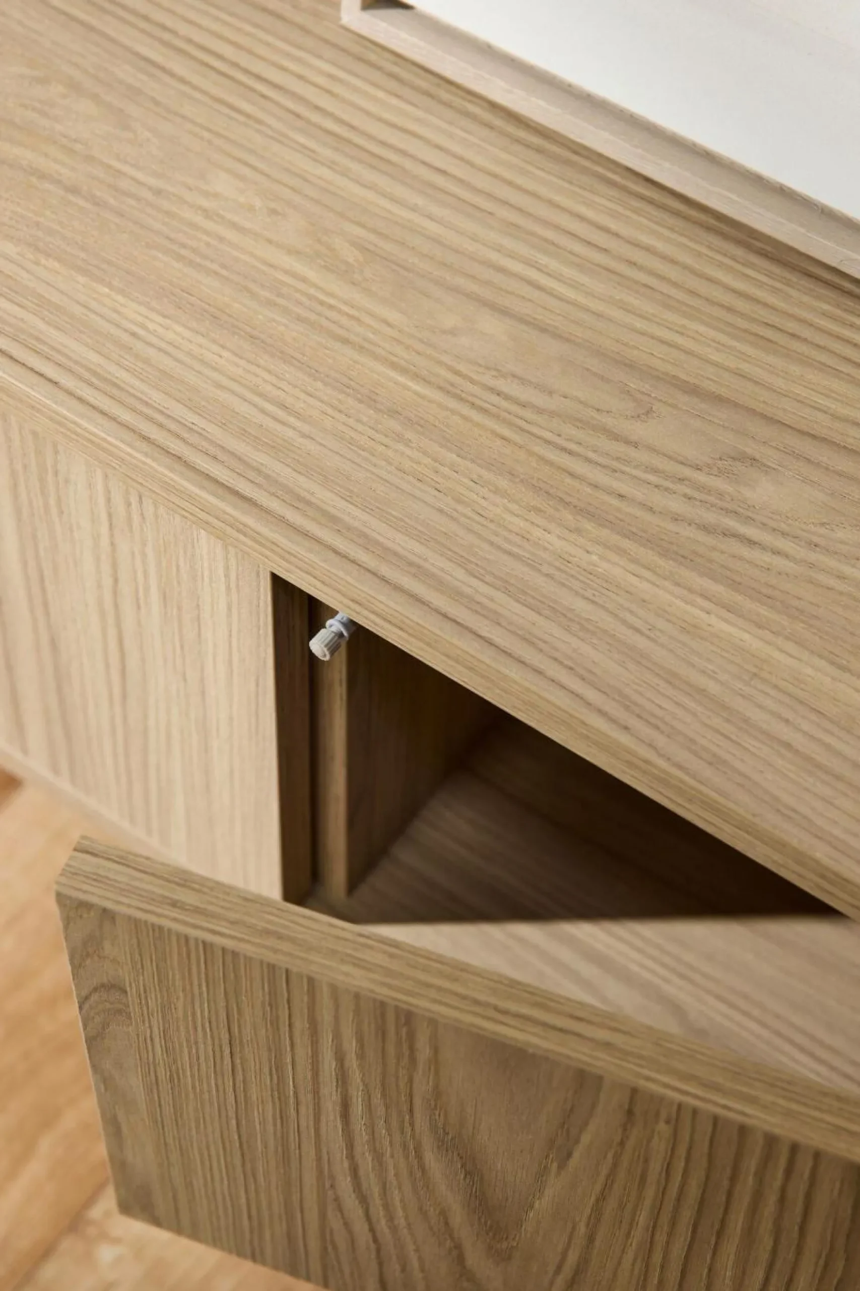 Meubles Tv>Camif Meuble TV 3 portes décor bois Simon