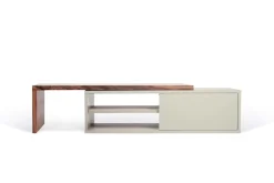 Meubles Tv>Camif Meuble TV Torre noyer/gris