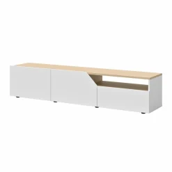 Meubles Tv>Camif Meuble TV Verone - Chêne/Blanc