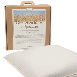 Oreillers|Oreillers>Camif MILLE OREILLERS Oreiller ferme d'épeautre biologique - 60 x 60 cm