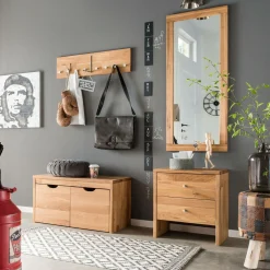 Miroirs></noscript>Camif Miroir en chêne massif Cyriel