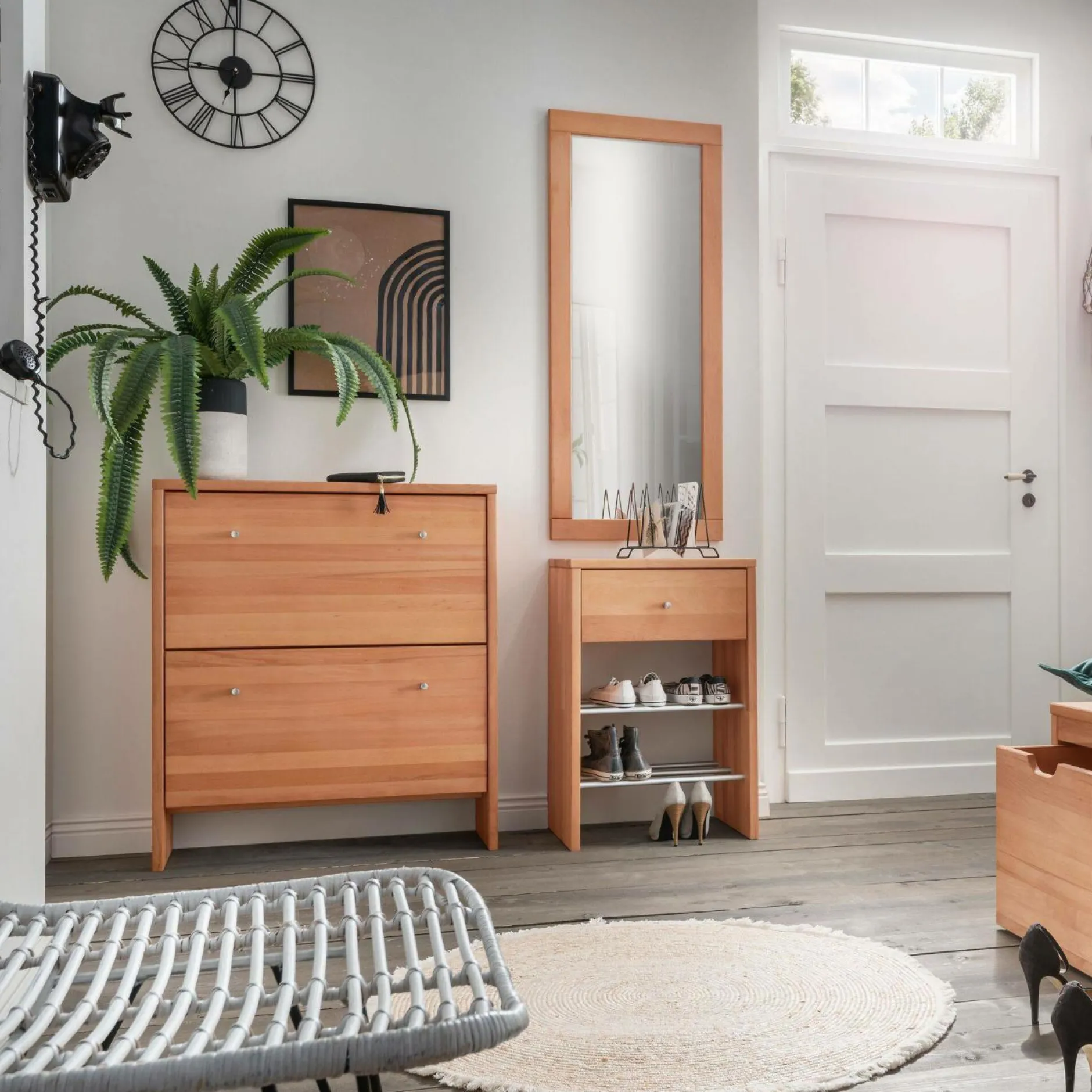 Miroirs>Camif Miroir en hêtre massif Cyriel