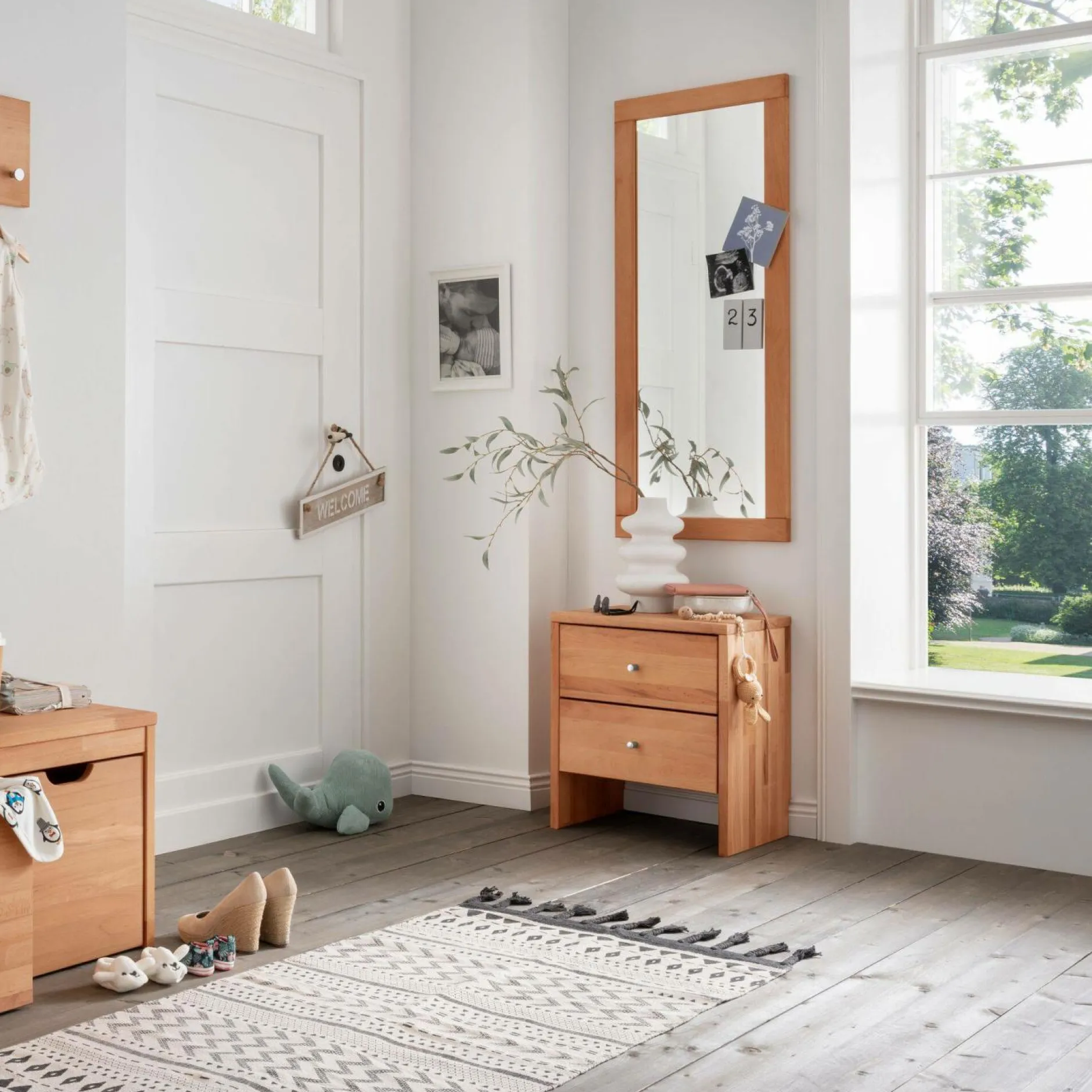 Miroirs>Camif Miroir en hêtre massif Cyriel