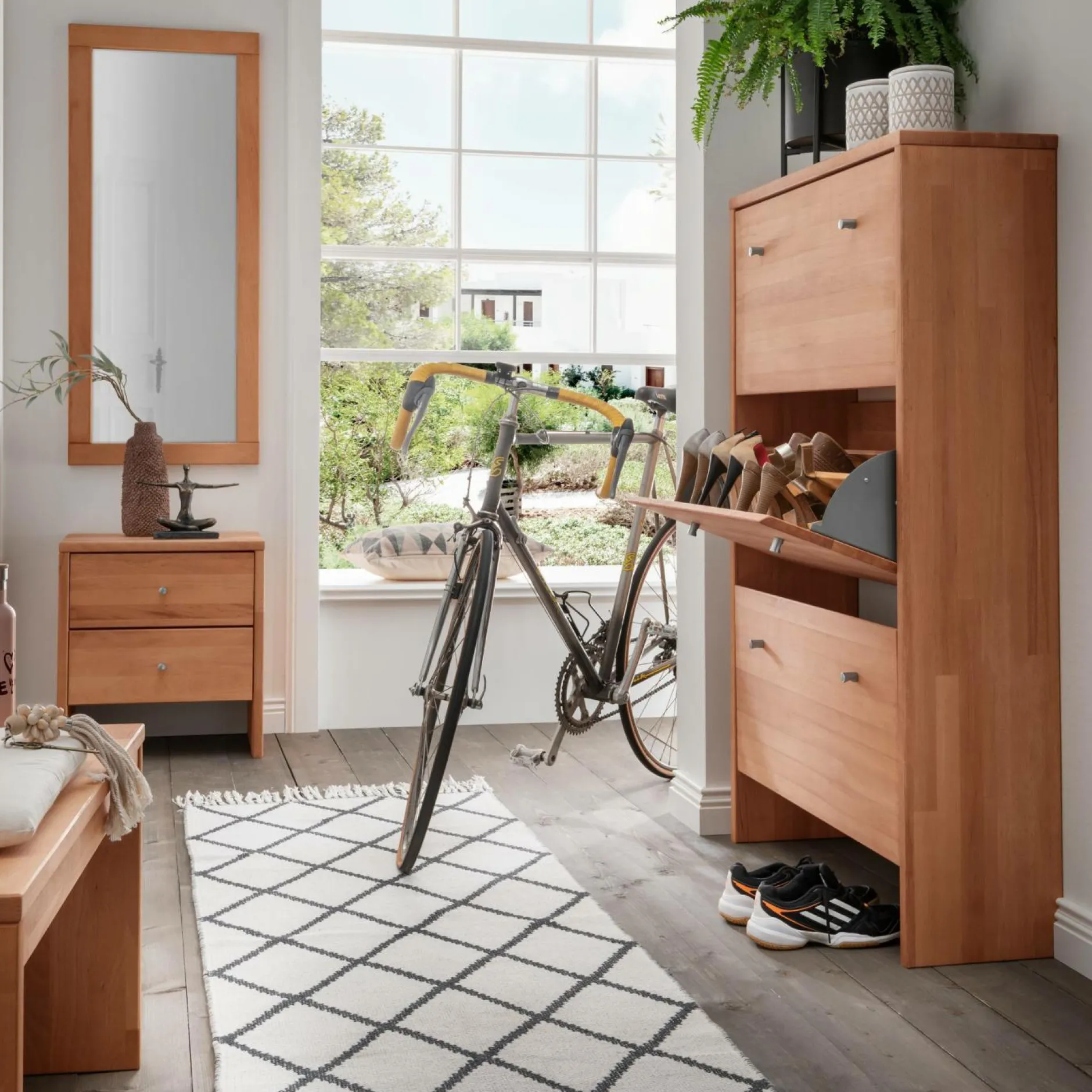 Miroirs>Camif Miroir en hêtre massif Cyriel