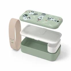 Conservation Et Boîtes>Camif MONBENTO Lunchbox enfant Foodie - Vert Raccoon