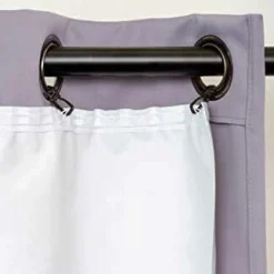 Rideaux Et Voilage|Rideaux Et Voilage>Camif MOONDREAM Doublure occultant et thermique Bi-Well, blanc & argent