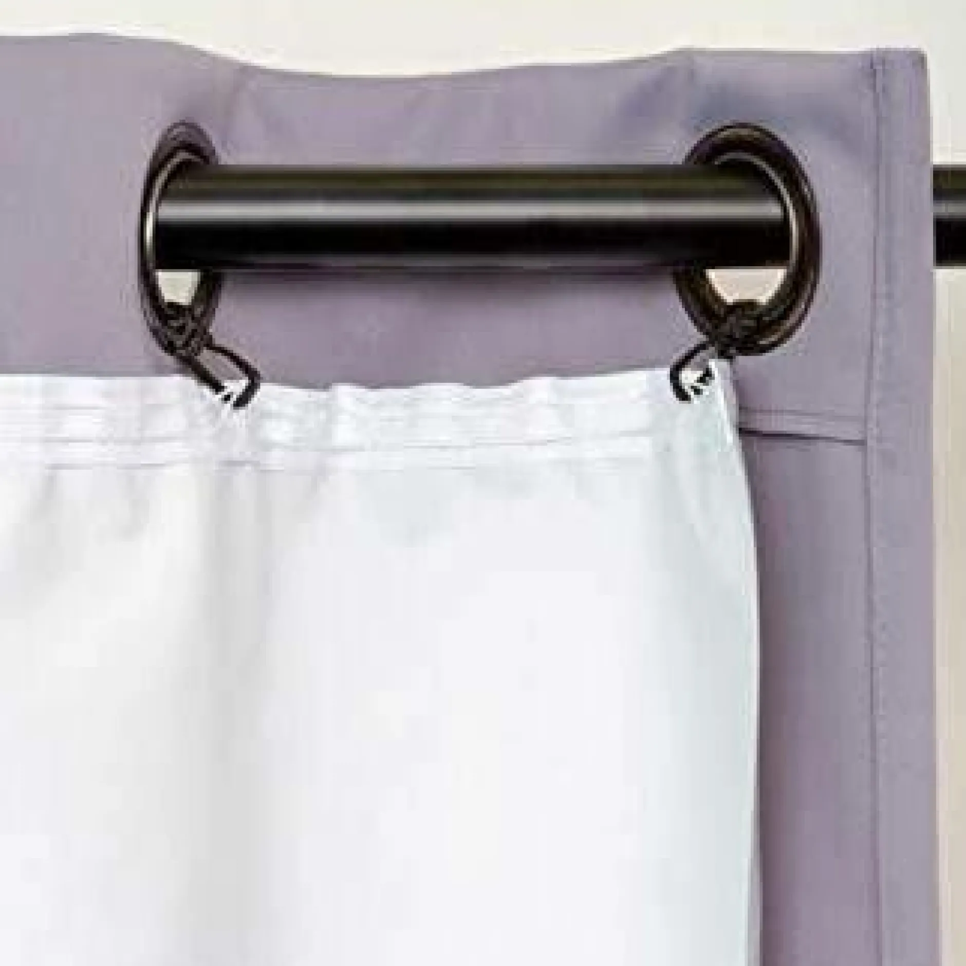 Rideaux Et Voilage|Rideaux Et Voilage>Camif MOONDREAM Doublure occultant et thermique Bi-Well, blanc & argent