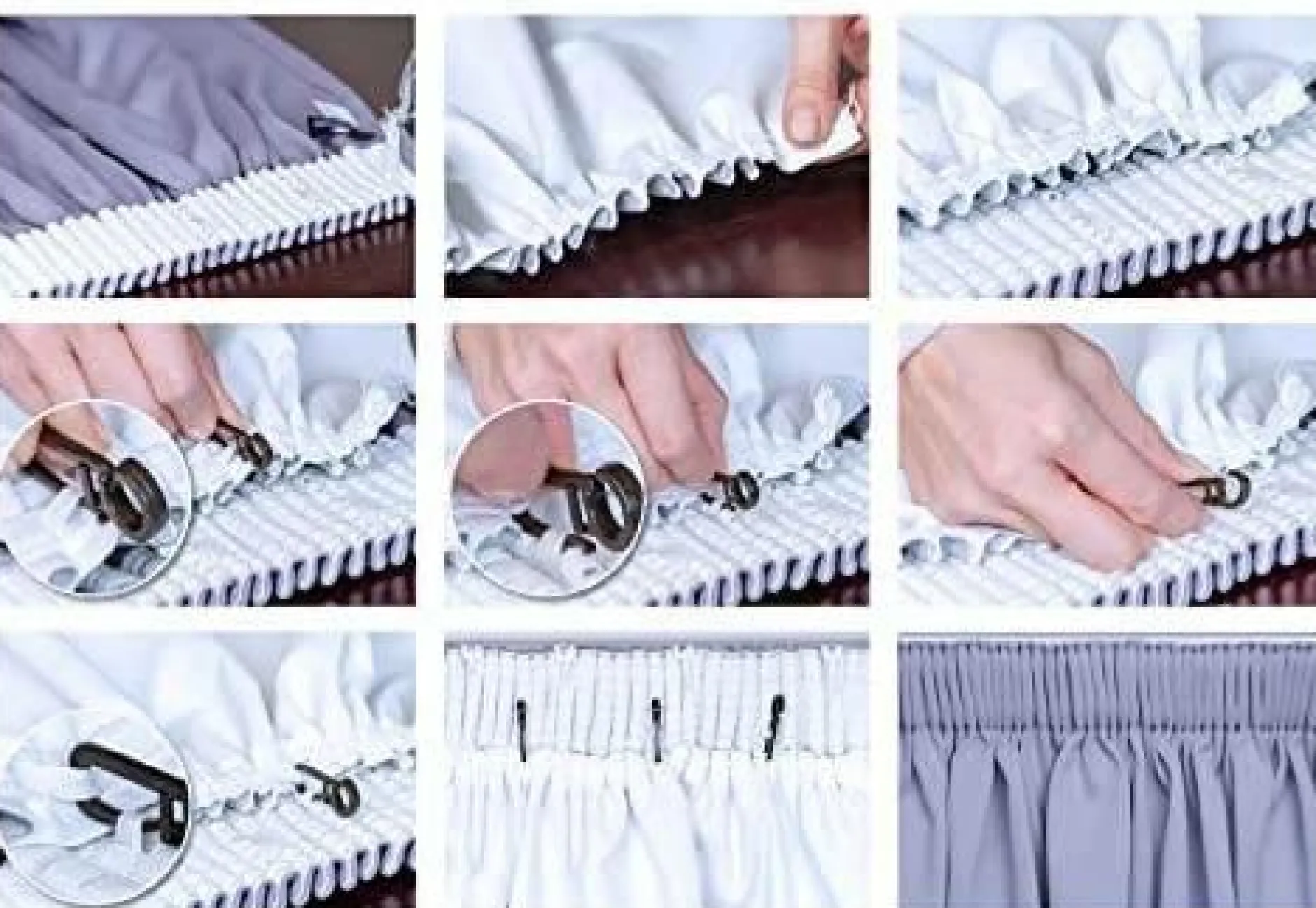 Rideaux Et Voilage|Rideaux Et Voilage>Camif MOONDREAM Doublure occultant et thermique Bi-Well, blanc & argent