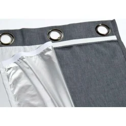 Rideaux Et Voilage|Rideaux Et Voilage></noscript>Camif MOONDREAM Doublure Thermique Réversible été / hiver 135 x 240 cm, argent