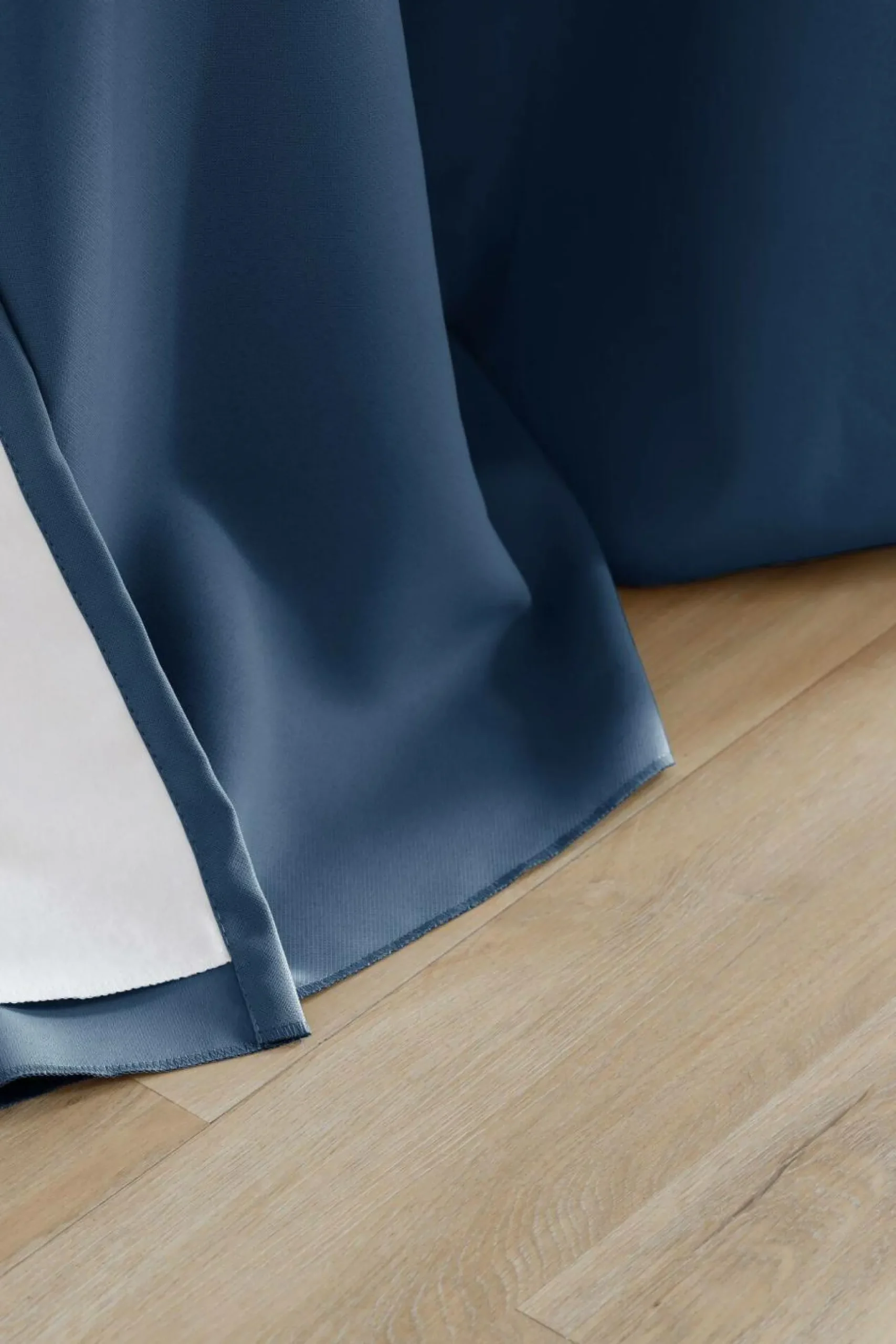 Rideaux Et Voilage|Rideaux Et Voilage>Camif MOONDREAM Rideau 3 en 1 phonique thermique occultant Marius - Bleu Ardoise