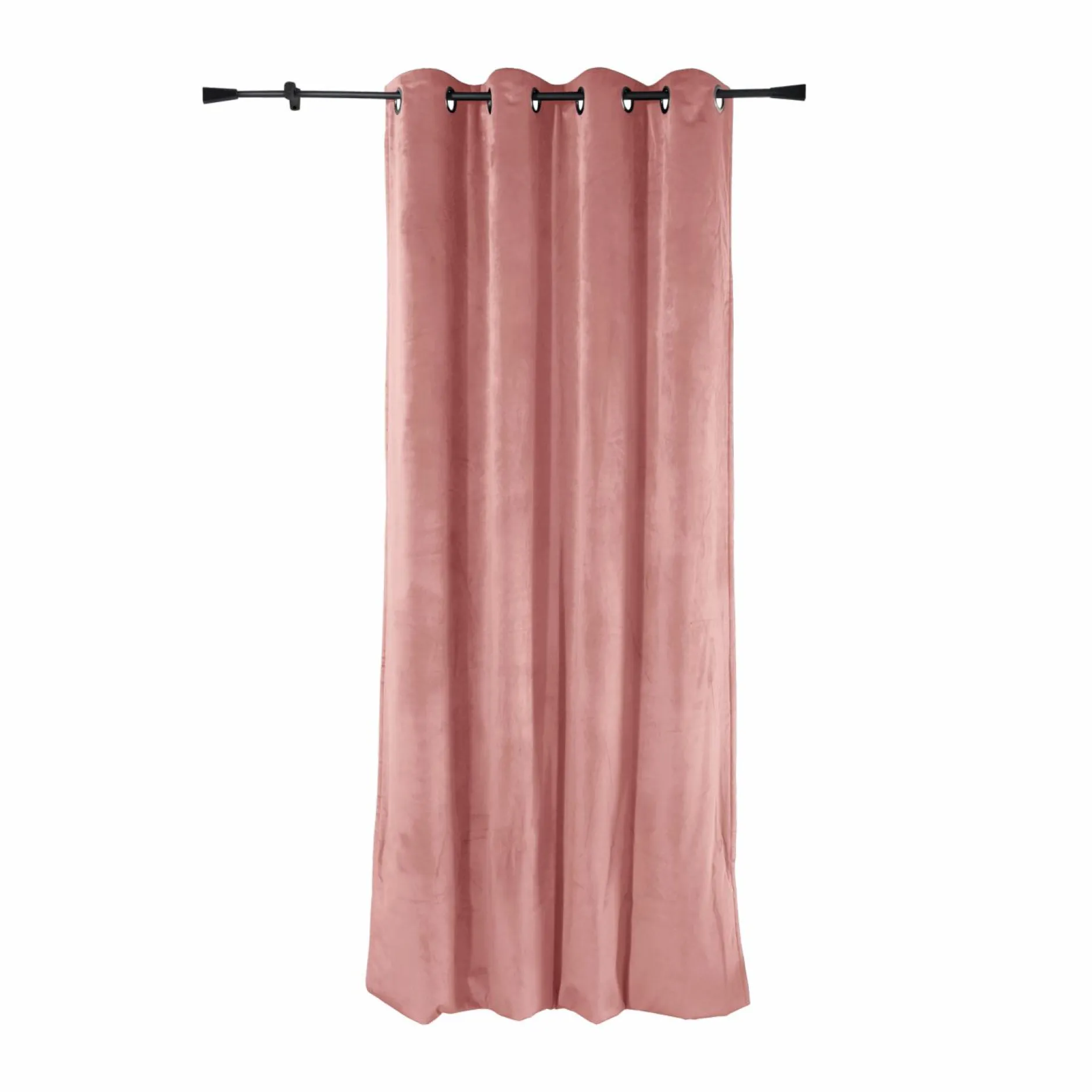 Rideaux Et Voilage|Rideaux Et Voilage>Camif MOONDREAM Rideau velours 3 en 1 phonique thermique occultant Marilou - Vieux rose