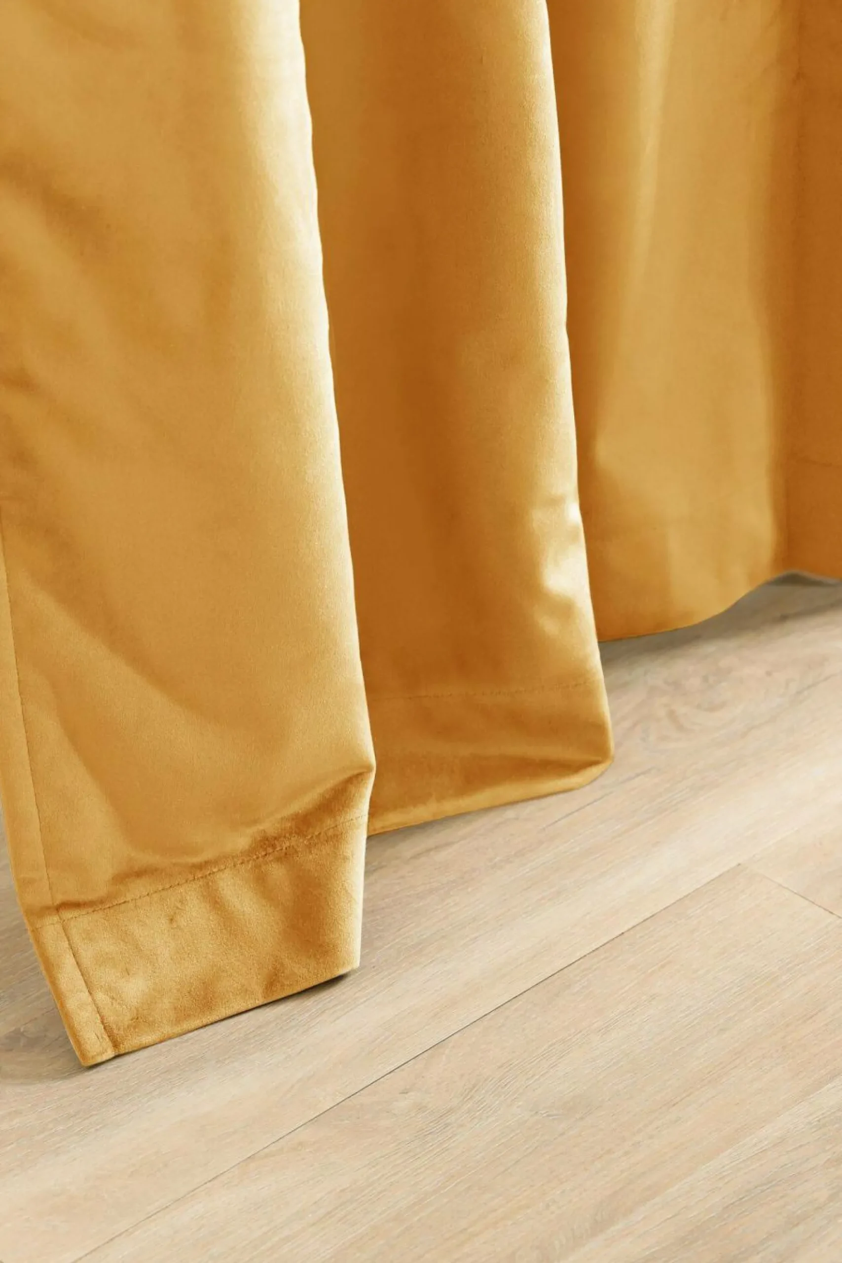 Rideaux Et Voilage|Rideaux Et Voilage>Camif MOONDREAM Rideau velours 3 en 1 phonique thermique occultant Marilou - Ocre