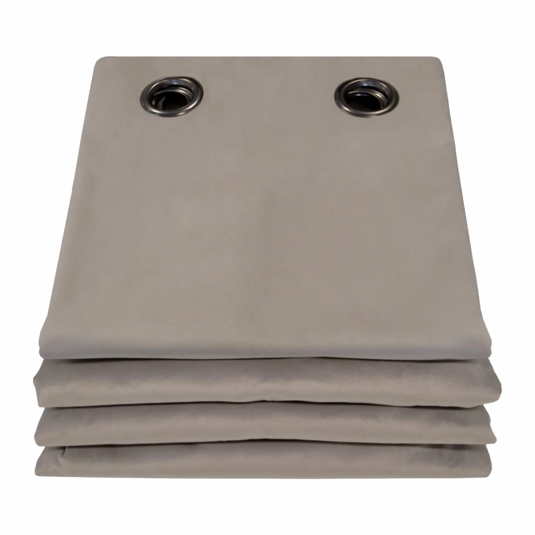 Rideaux Et Voilage|Rideaux Et Voilage>Camif MOONDREAM Rideau velours 3 en 1 phonique thermique occultant Marilou - Taupe