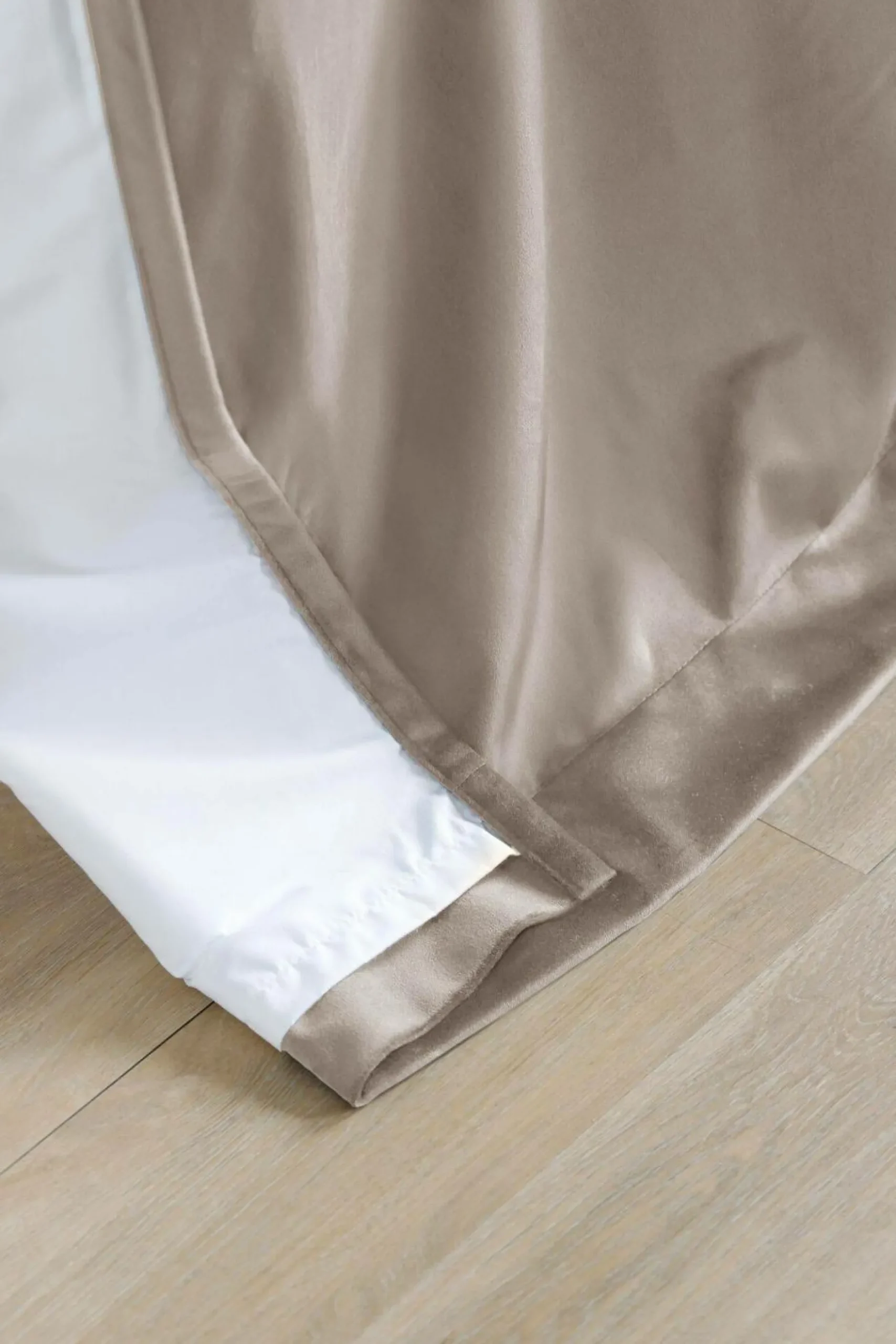 Rideaux Et Voilage|Rideaux Et Voilage>Camif MOONDREAM Rideau velours 3 en 1 phonique thermique occultant Marilou - Taupe