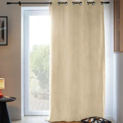 Rideaux Et Voilage|Rideaux Et Voilage>Camif MOONDREAM Rideau velours 3 en 1 phonique thermique occultant Marilou - Darjeling