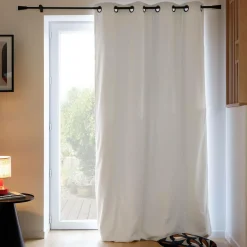 Rideaux Et Voilage|Rideaux Et Voilage>Camif MOONDREAM Rideau velours 3 en 1 phonique thermique occultant Marilou - Blanc