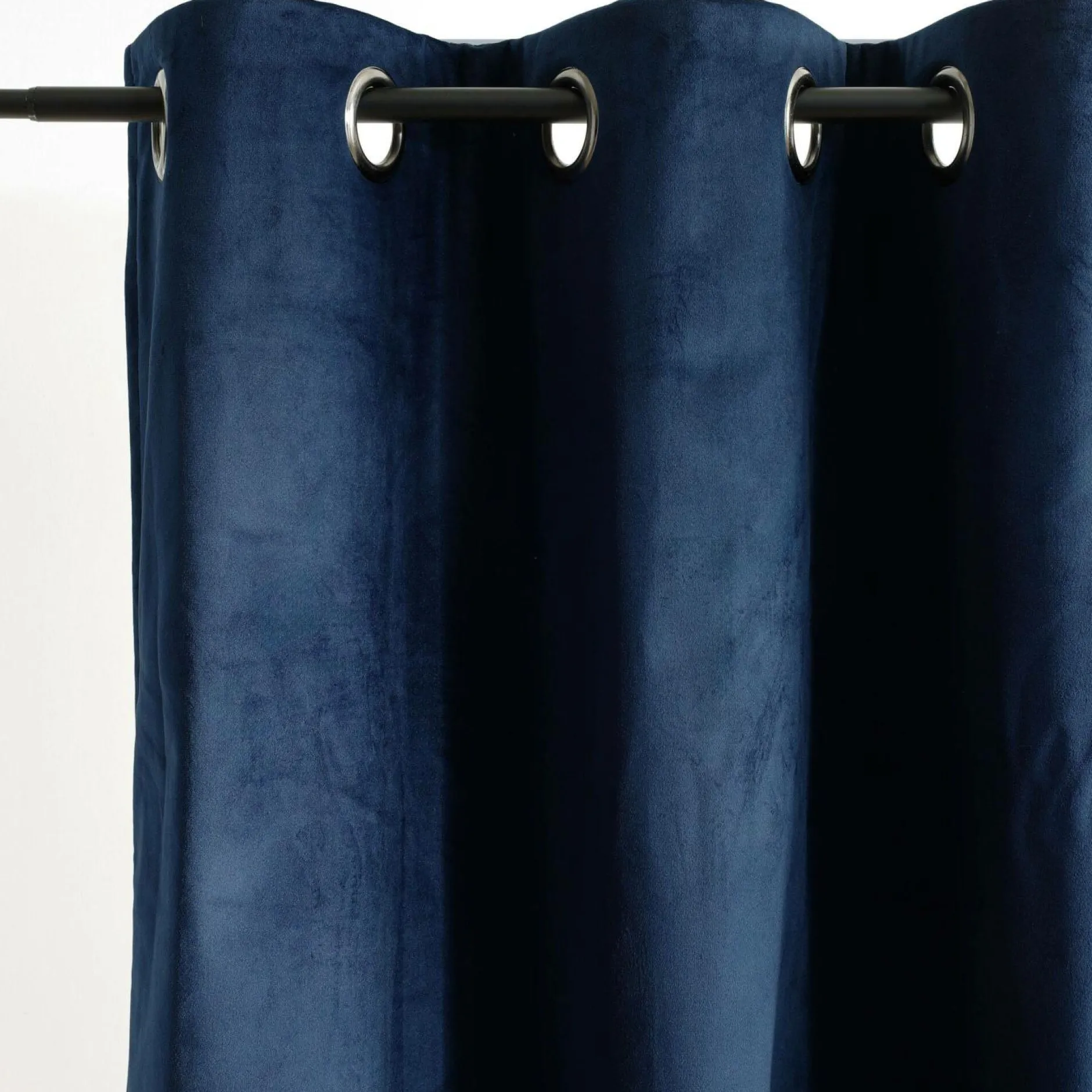 Rideaux Et Voilage|Rideaux Et Voilage>Camif MOONDREAM Rideau velours 3 en 1 phonique thermique occultant Marilou - Marine