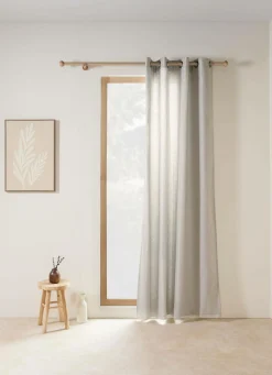 Rideaux Et Voilage|Rideaux Et Voilage>Camif MOONDREAM Voilage thermique Lilou - Galet