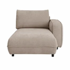 Canapés Modulables>Camif Méridienne pour canapé modulable tissu Solenn - - Méridienne droite Grège