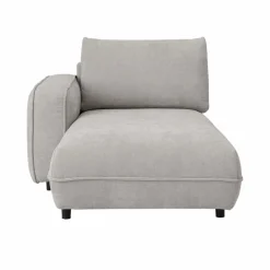 Canapés Modulables>Camif Méridienne pour canapé modulable tissu Solenn - - Méridienne droite Galet