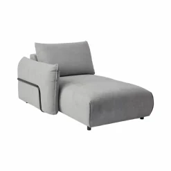 Canapés Modulables>Camif Méridienne pour canapé modulable tissu Solal - - Méridienne gauche Gris