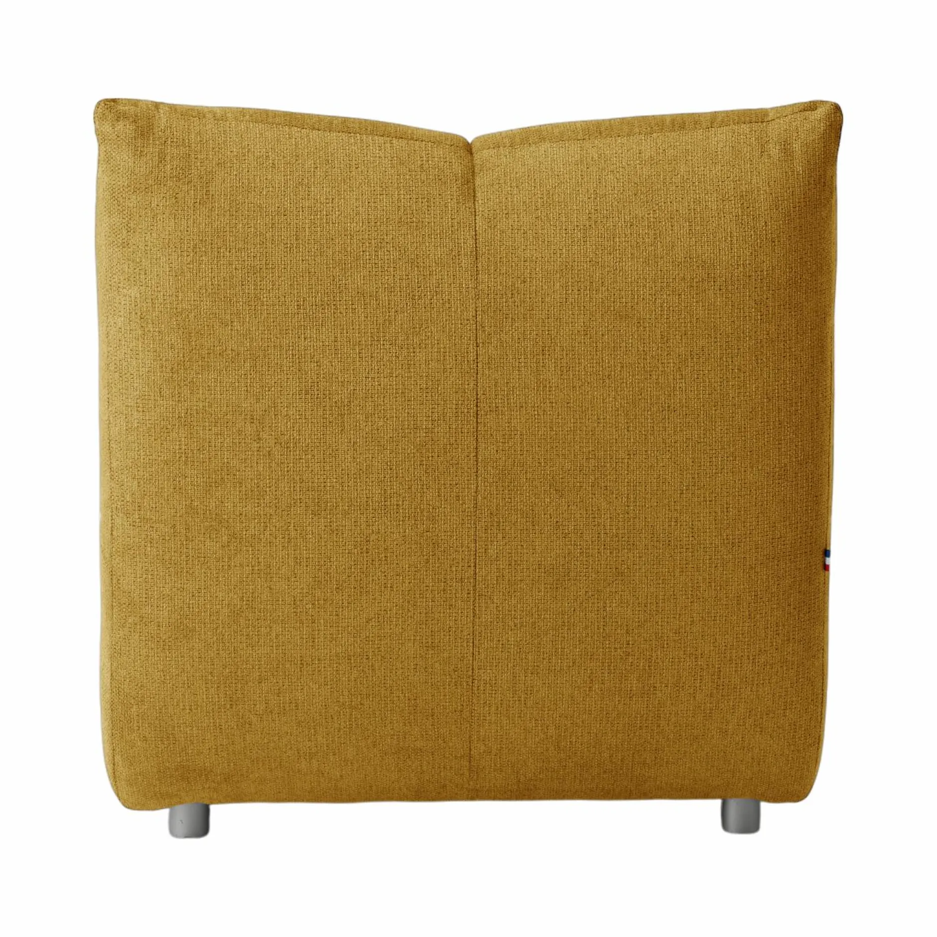 Canapés Modulables>Camif Méridienne pour canapé modulable tissu Benny - Moutarde