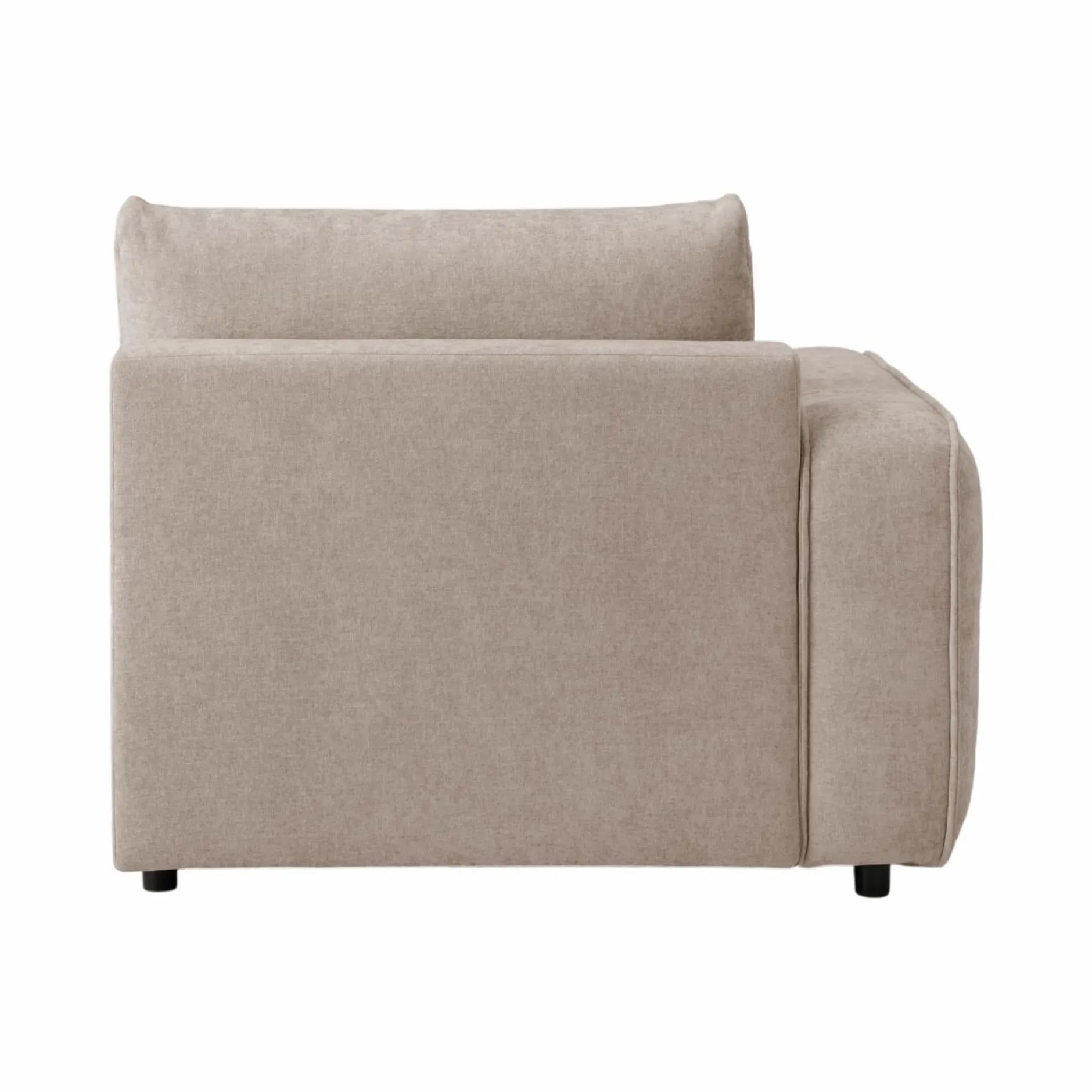 Canapés Modulables>Camif Méridienne pour canapé modulable tissu Solenn - - Méridienne gauche Grège