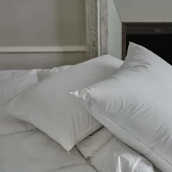 Oreillers|Oreillers>Camif Oreiller moelleux en duvet et percale biologique Carla - Moelleux - 50 x 70 cm