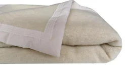 Couvertures>Camif OURSON Couverture laine Woolmark Champagny - - 150 x 220 cm Ecru