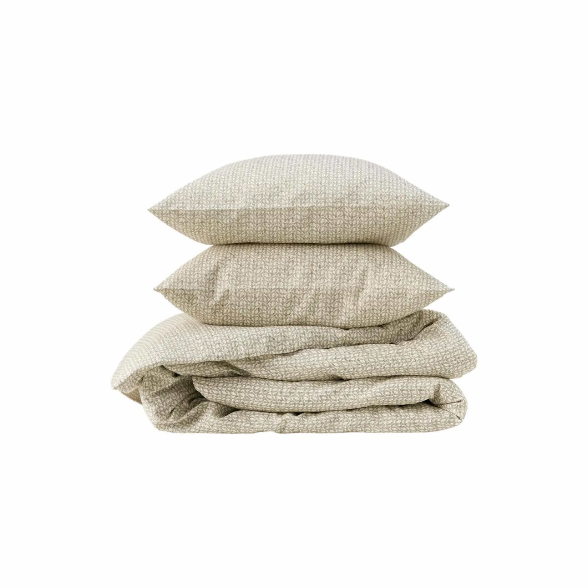 Housses De Couette|Parures De Lit>Camif Parure de lit coton lin Néo classique - - 240 x 220 cm Galuchat