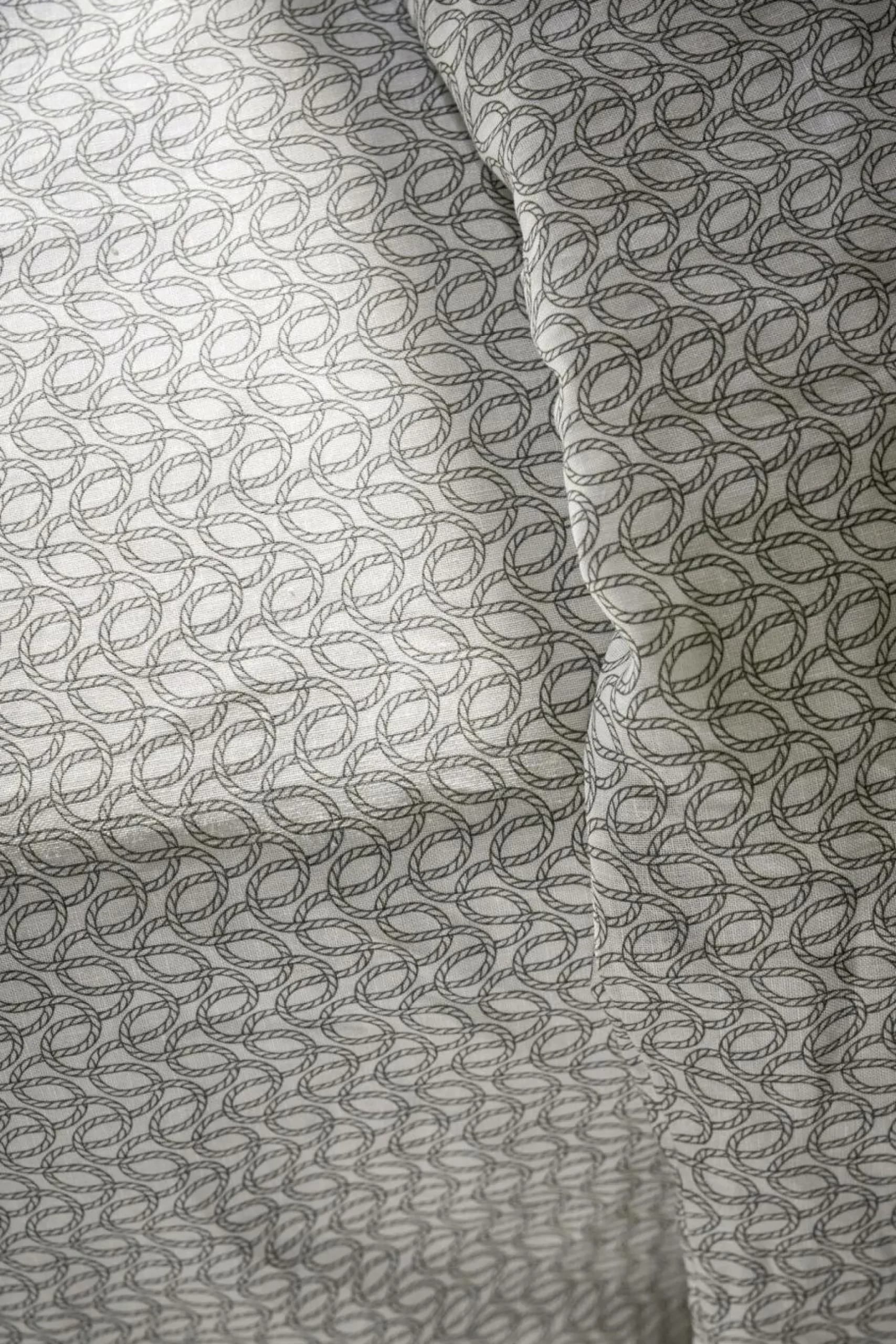 Housses De Couette|Parures De Lit>Camif Parure de lit coton lin Néo classique - - 240 x 220 cm Galuchat