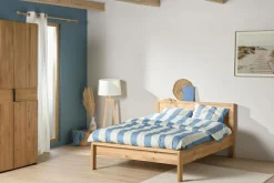 Housses De Couette|Parures De Lit>Camif Parure de lit coton lin Oyat - - 240 x 220 cm Bleu gris