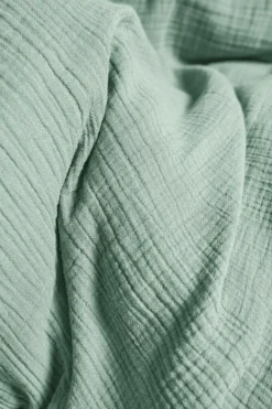 Parures De Lit Enfant></noscript>Camif Parure de lit enfant gaze de coton bio Lou - - 140 x 200 cm Vert d'eau